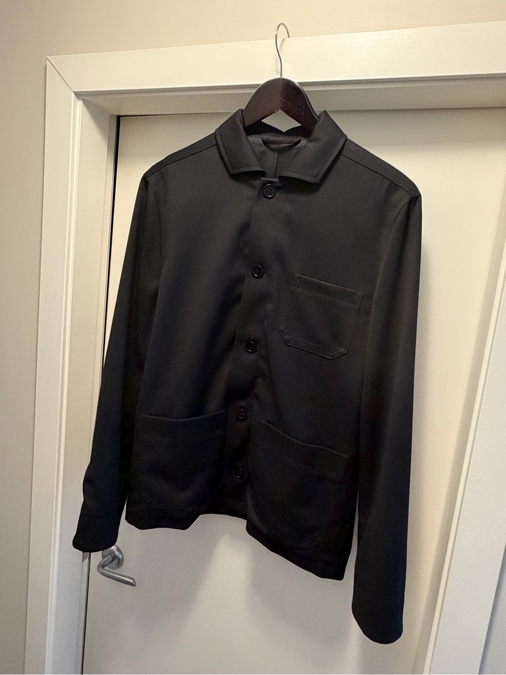 Men's Fillipa K Black Button-Up Jacket - Picture 4 of 8